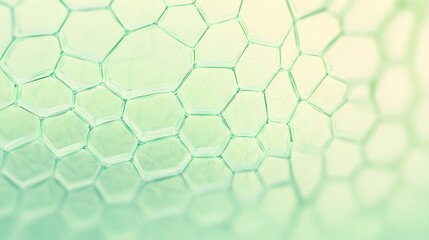 Abstract Green Honeycomb Bubble Texture Background