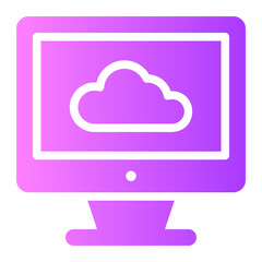 cloud gradient icon