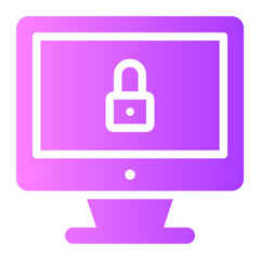 lock gradient icon