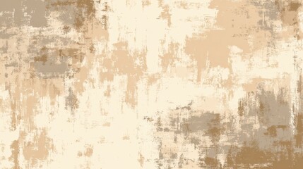 Abstract beige and brown textured background with a grunge, distressed look, featuring irregular brush strokes and a vintage feel.