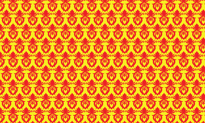 Abstract seamless pattern with circular and geometric shapes in vintage ornamental style