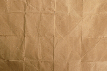 Obraz premium Vintage Brown Crumpled Paper Texture