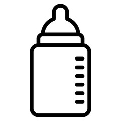 Baby care bottle in vector illustration