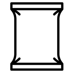 Pillow bag in vector illustration