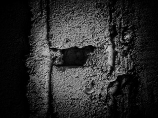 Abstract scratch grunge concrete wall texture. Use as a background or wallpaper. Black and white, so contrast and grainy