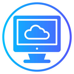 cloud gradient icon