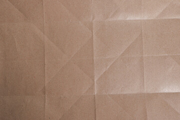 Brown Folded Kraft Paper Texture

