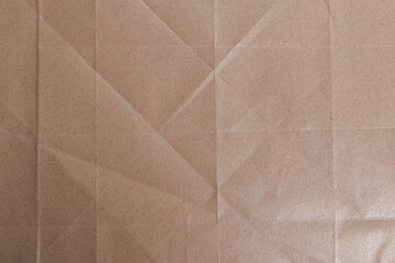 Brown Folded Kraft Paper Texture

