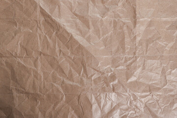 Crumpled Brown Kraft Paper Texture

