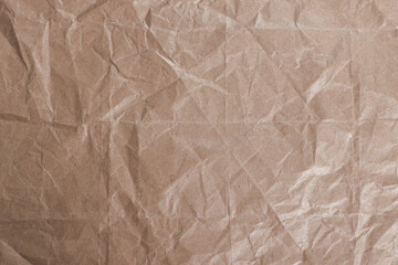 Crumpled Brown Paper Texture Background


