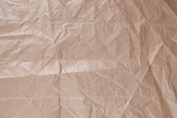 Crumpled Brown Paper Texture Background


