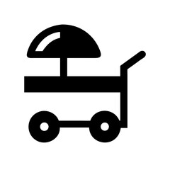 beach cart icon