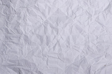 Crumpled White Paper Texture Background

