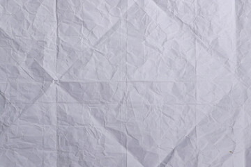 Crumpled White Paper Texture Background

