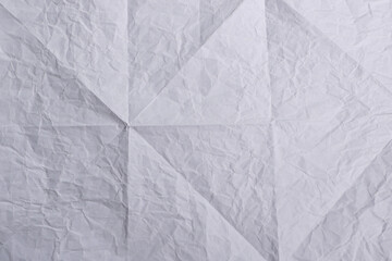 Crumpled White Paper Texture Background

