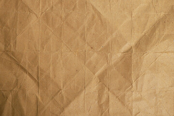 Fototapeta premium Brown Wrinkled Paper Texture Background