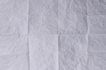 White Crumpled Paper Texture Background