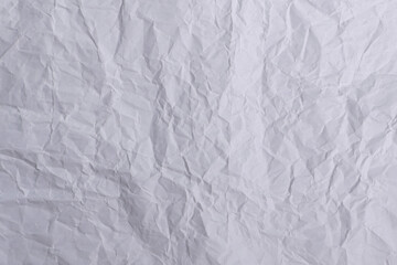 White Wrinkled Paper Texture Background