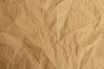 Obraz premium Brown Wrinkled Paper Texture Background