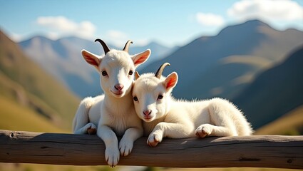 goat on the mountain