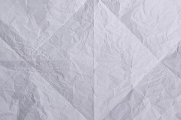 Crumpled White Paper Texture Background