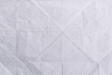 White Folded Paper Texture Background