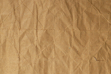 Brown Wrinkled Kraft Paper Texture