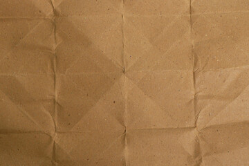 Brown Wrinkled Kraft Paper Texture