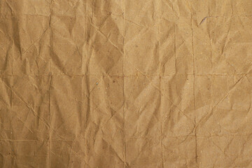 Brown Wrinkled Kraft Paper Texture