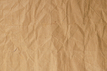 Brown Wrinkled Kraft Paper Texture