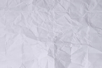 White Wrinkled Paper Texture Background