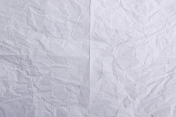 Crumpled White Wrinkled Paper Texture

