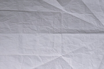 Crumpled White Paper Texture Background

