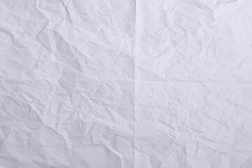 Crumpled White Paper Texture Background for Design and Mockup Use

