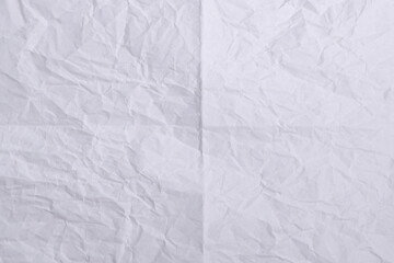 Crumpled White Paper Texture Background for Design and Mockup Use

