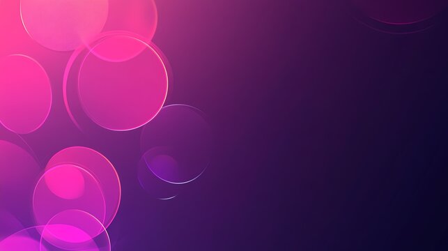Abstract Layered Gradient Tech Background with Pink and Purple Shiny Circles