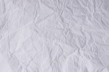 White Wrinkled Paper Texture Background with Fold Line

