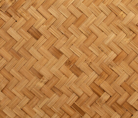 Close-up photo of bamboo weaving pattern