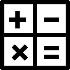 Calculator - Simple Minimalist Icon
