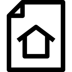 Document Home - Simple Minimalist Icon