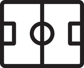 Football field - Simple Minimalist Icon