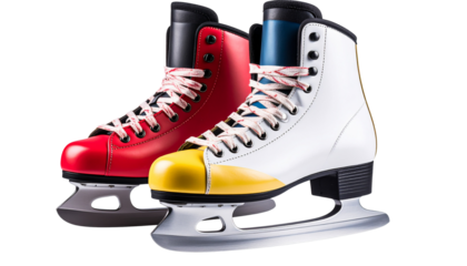 A Stylish colour full Ice Skates isolated on white or transparent background, png clipart, design element. Easy to place object on any other background. isolated on transparent background
