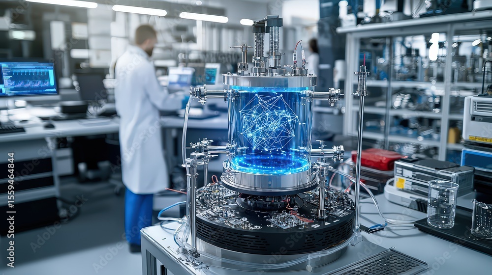 Poster advancements in quantum computing a professional viewpoint on futuristic research facilities
