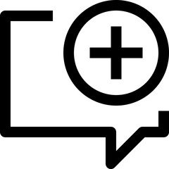 Speech Bubble Communication - Simple Minimalist Icon