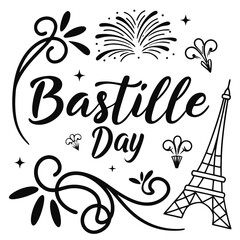 BASTILLE DAY vector illustration