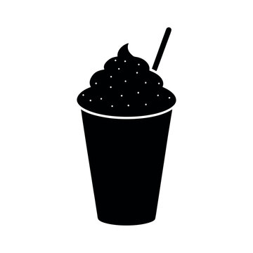 mcflurry on white background