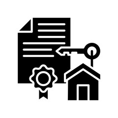 Title Deed glyph icon