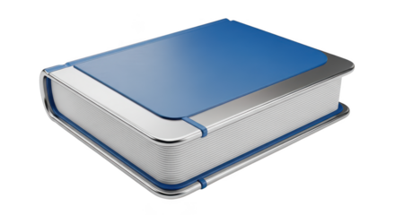 Modern Blue Book 3d Render