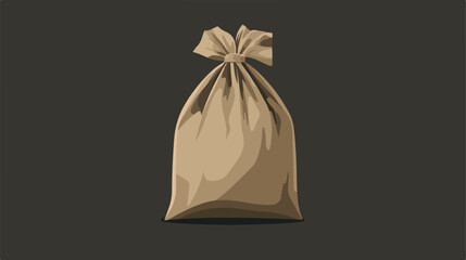 Closed Sack Bag Icon Vector Graphic - Flat Vector Image