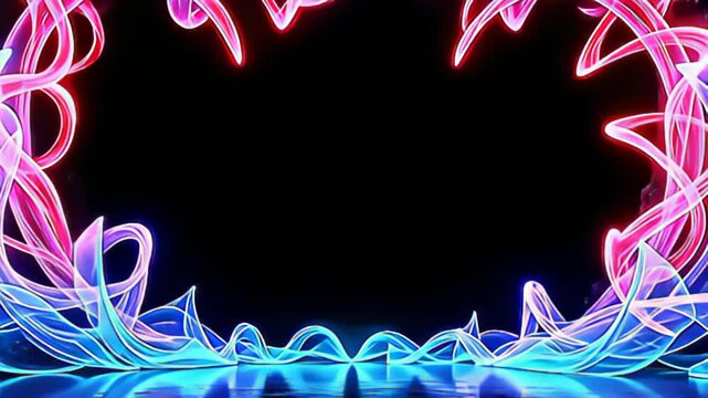 engulf indiana the ravish presentation of amp radiant conceptual mete shot with swerve glow tendrils, bright cartoonish with cascade ripple of luminous aquamarine and fat magenta, grow amp